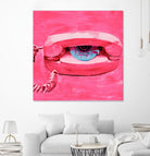 Hello 1 by PC Ngo on GIANT ART - blue contemporary