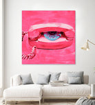 Hello 1 by PC Ngo on GIANT ART - blue contemporary