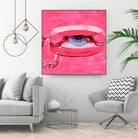 Hello 1 by PC Ngo on GIANT ART - blue contemporary