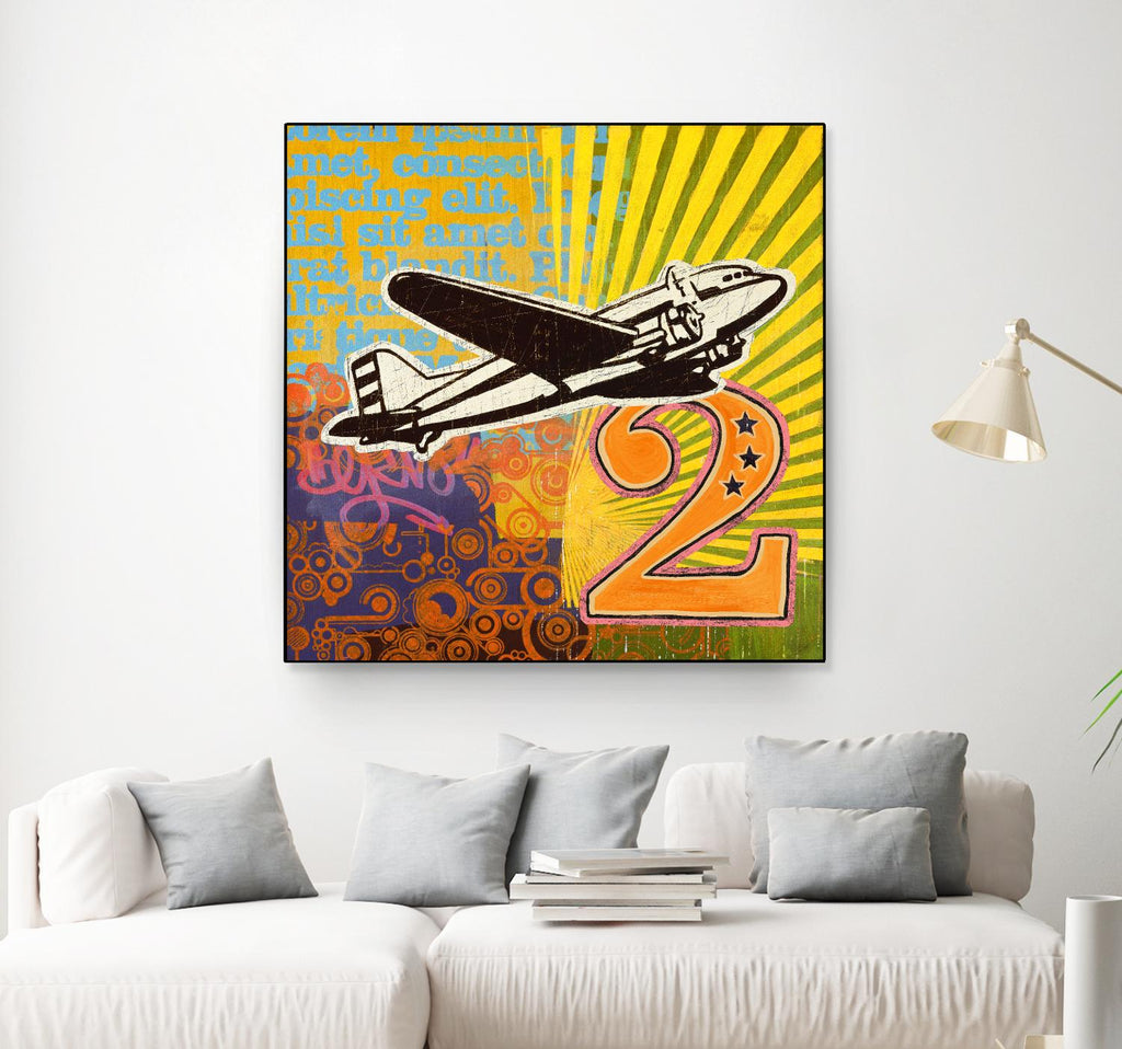 Avion 2 de Johnny Taylor sur GIANT ART - noir contemporain