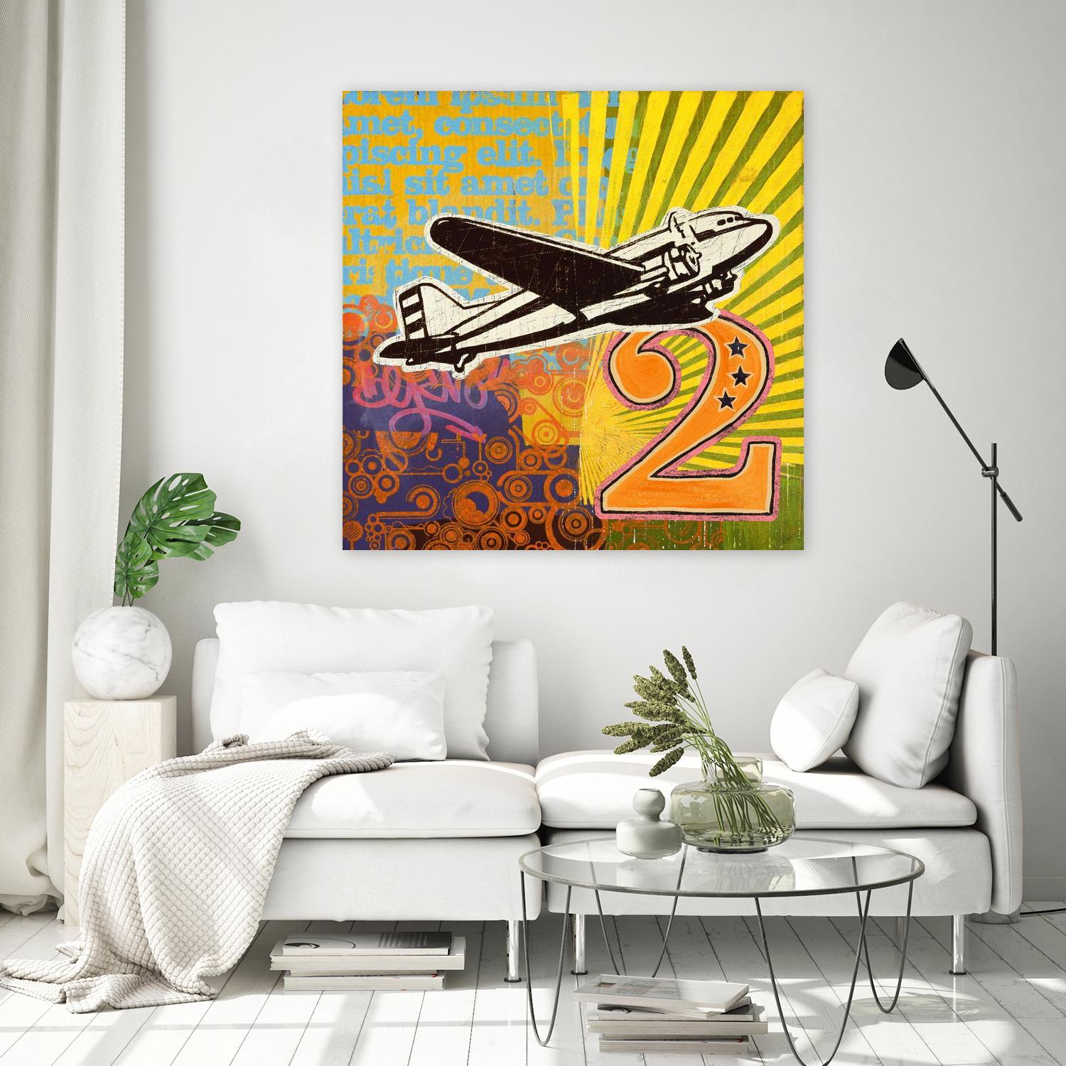 Plane 2 by Johnny Taylor on GIANT ART - black vintage plane