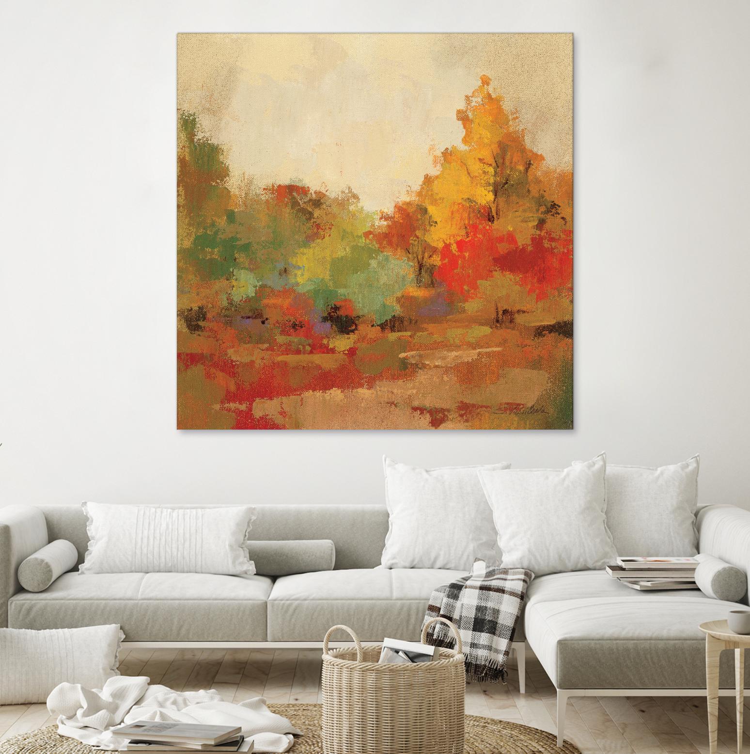 Fall Forest II by Silvia Vassileva on GIANT ART - yellow landscape