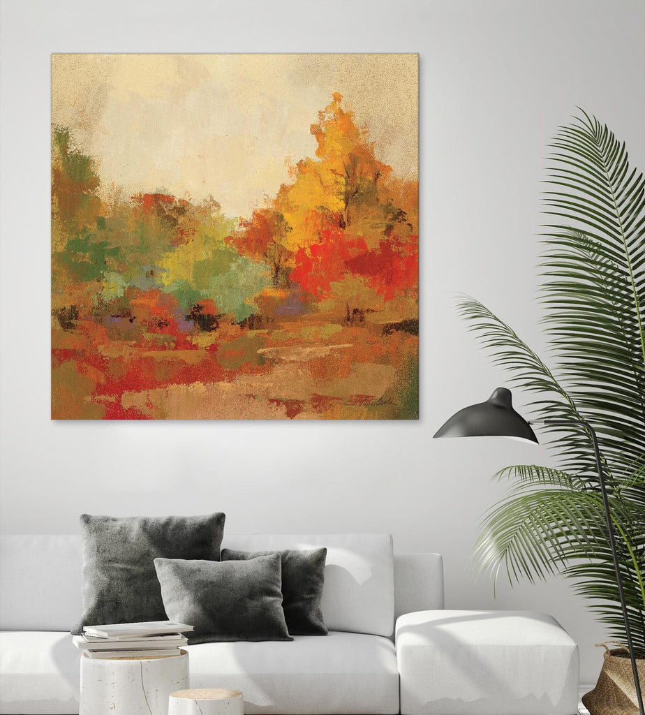 Fall Forest II by Silvia Vassileva on GIANT ART - yellow landscape