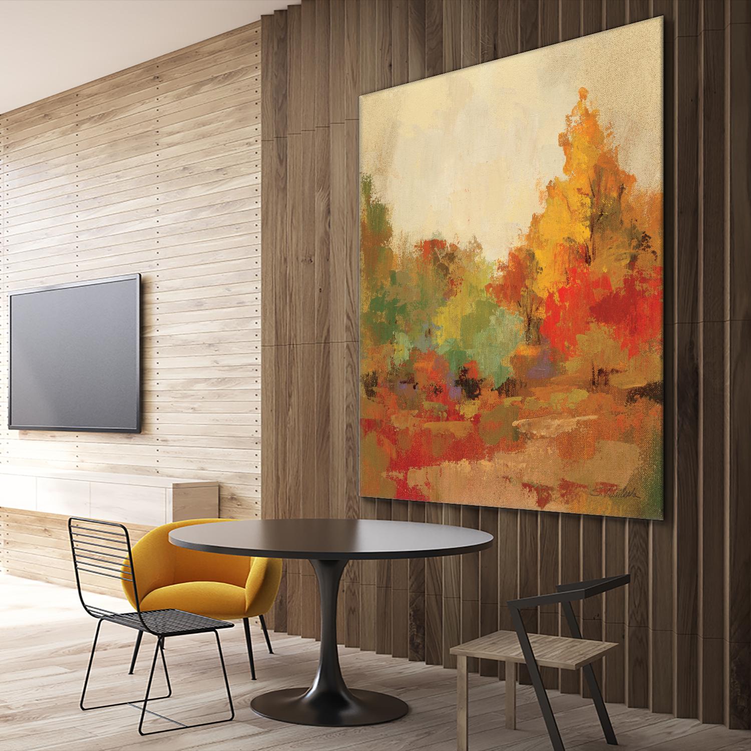 Fall Forest II by Silvia Vassileva on GIANT ART - yellow landscape