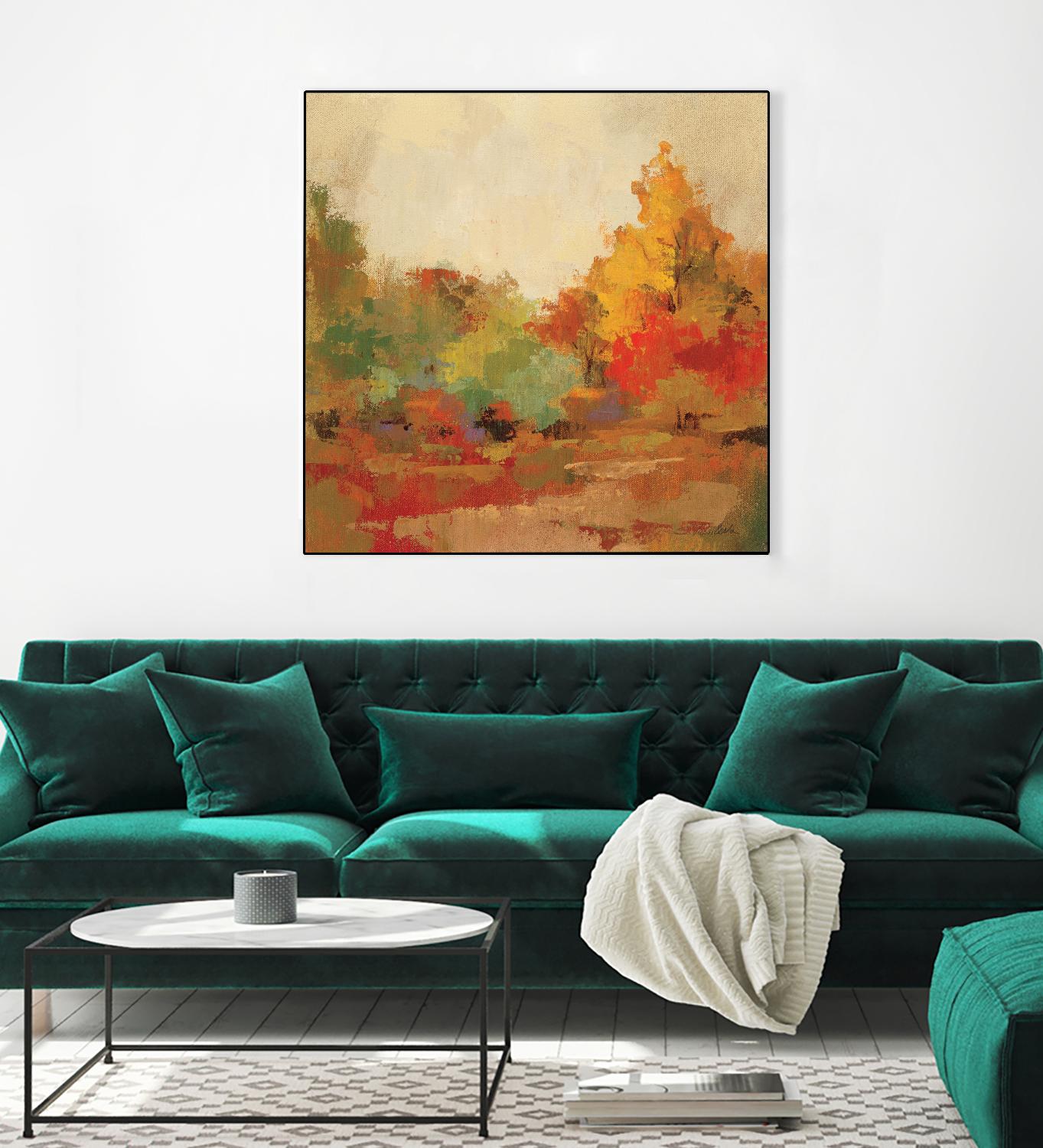 Fall Forest II by Silvia Vassileva on GIANT ART - yellow landscape