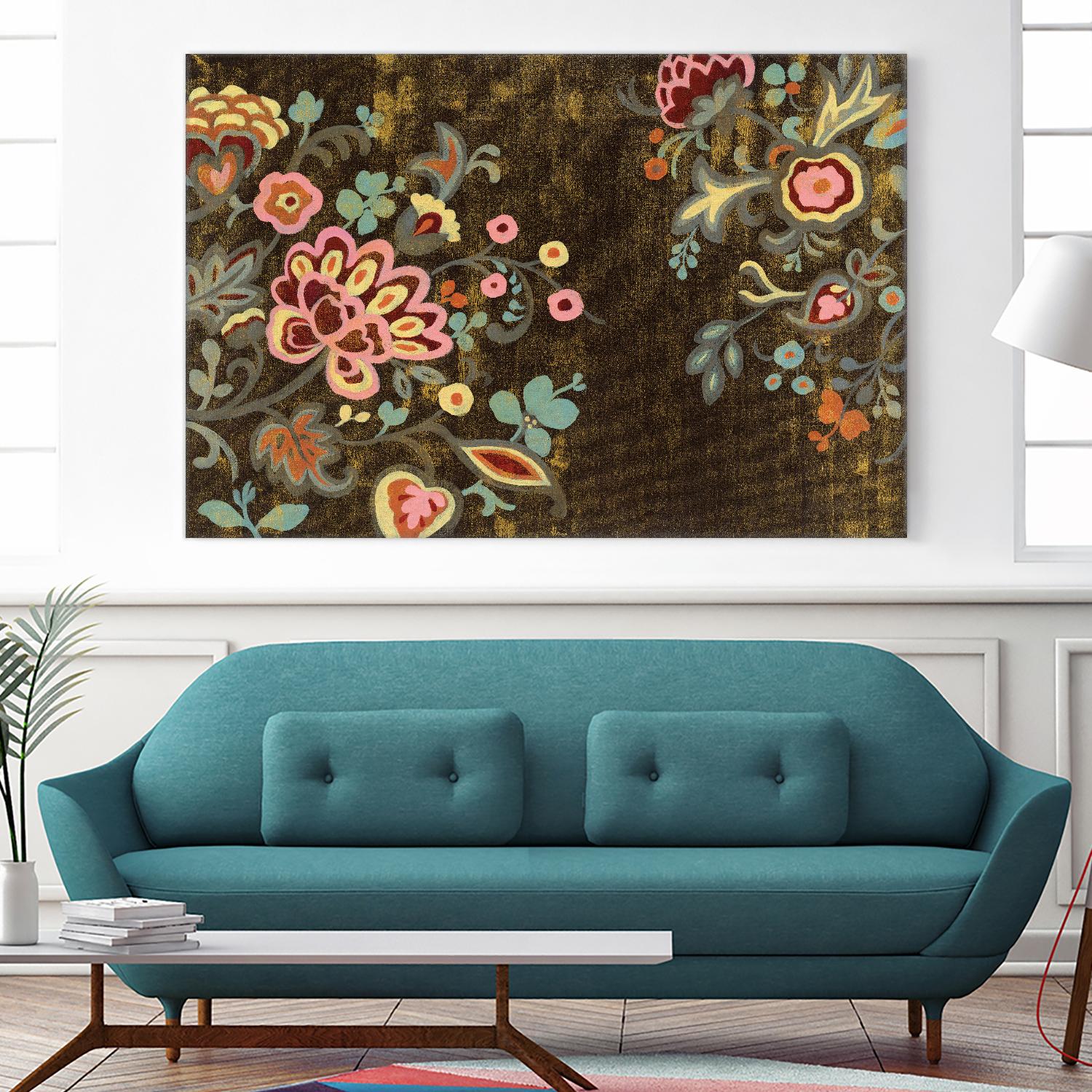Decorative Paisley by Silvia Vassileva on GIANT ART - pink floral