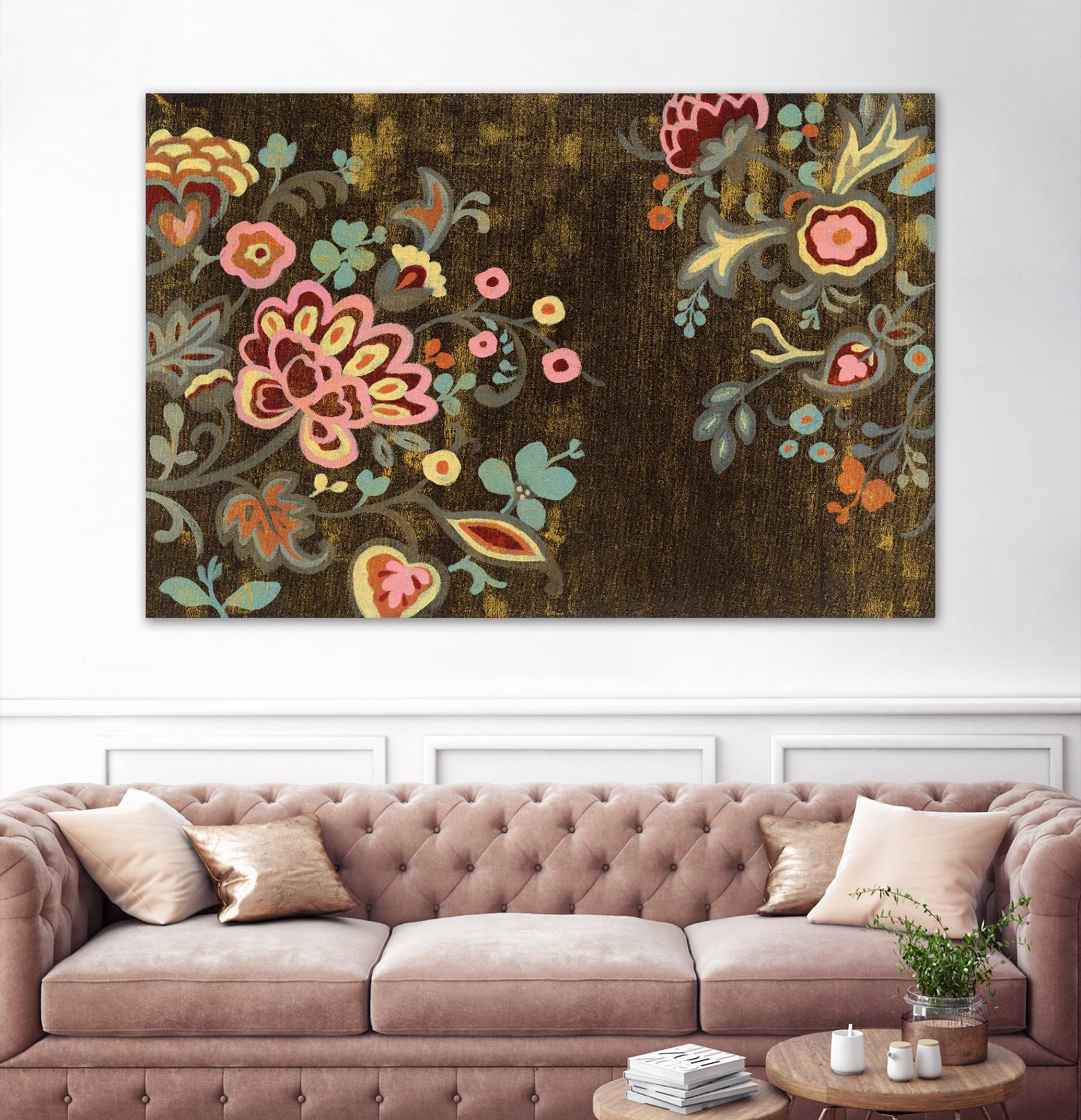Decorative Paisley by Silvia Vassileva on GIANT ART - pink floral