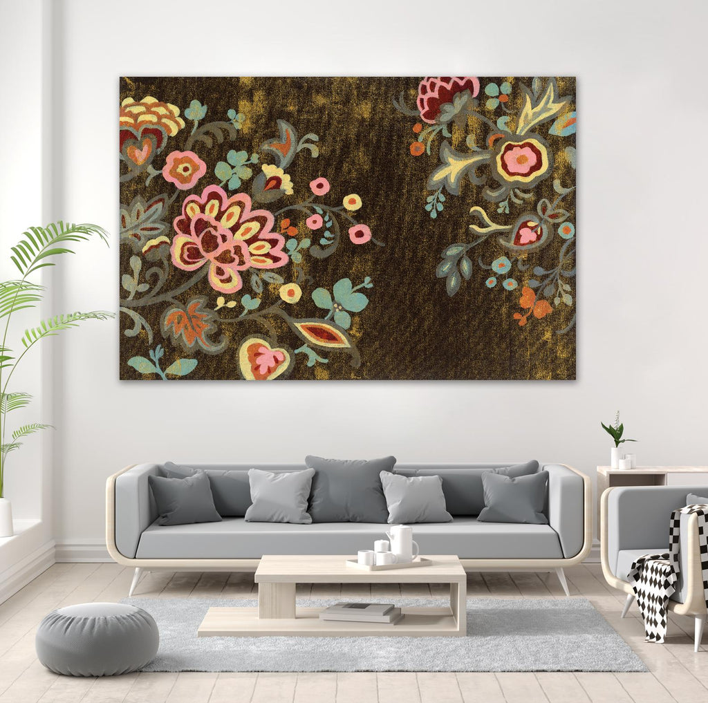 Paisley décoratif de Silvia Vassileva sur GIANT ART - floral rose