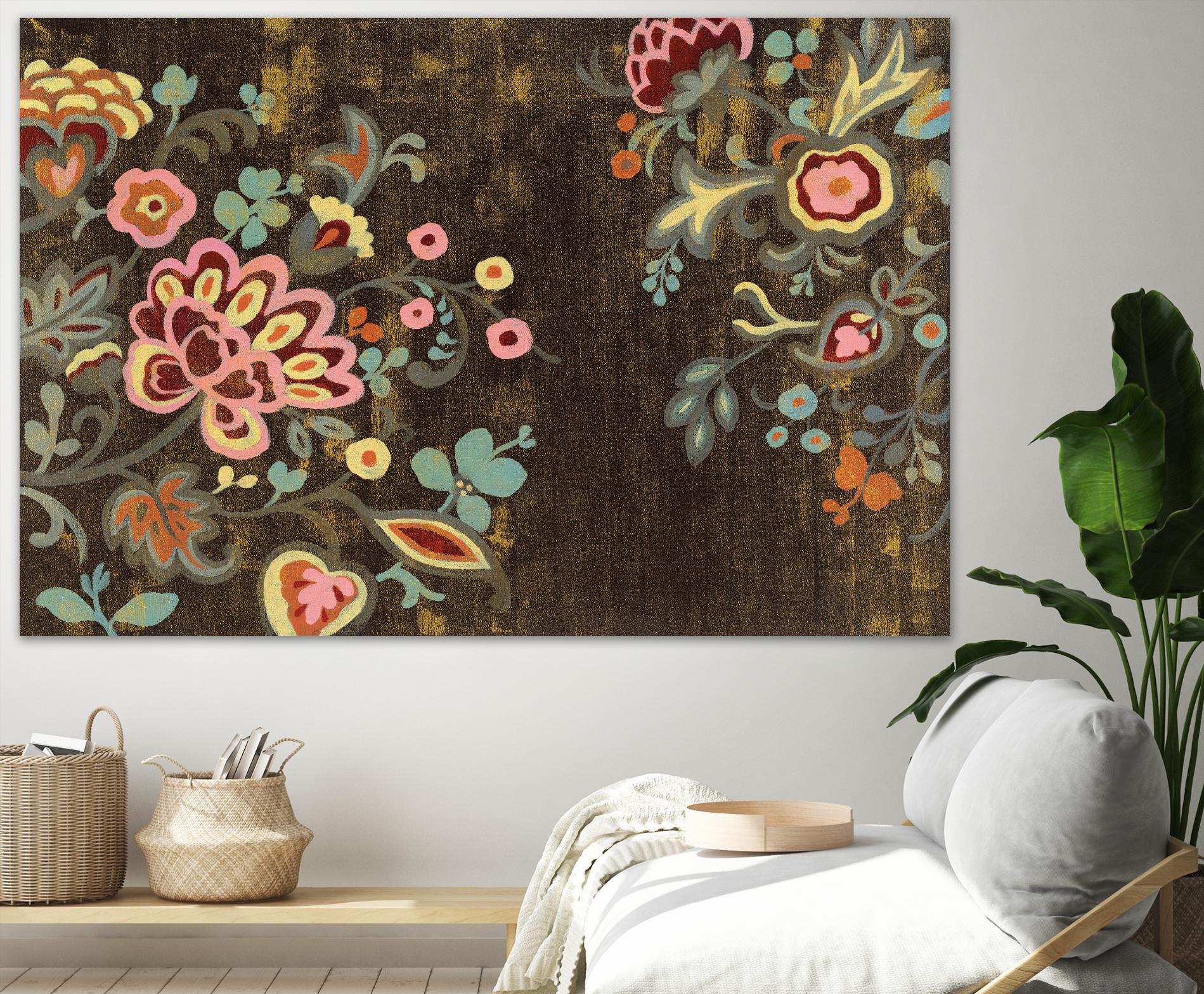 Decorative Paisley by Silvia Vassileva on GIANT ART - pink floral