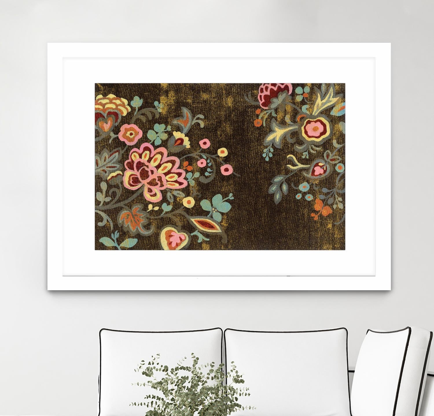 Decorative Paisley by Silvia Vassileva on GIANT ART - pink floral