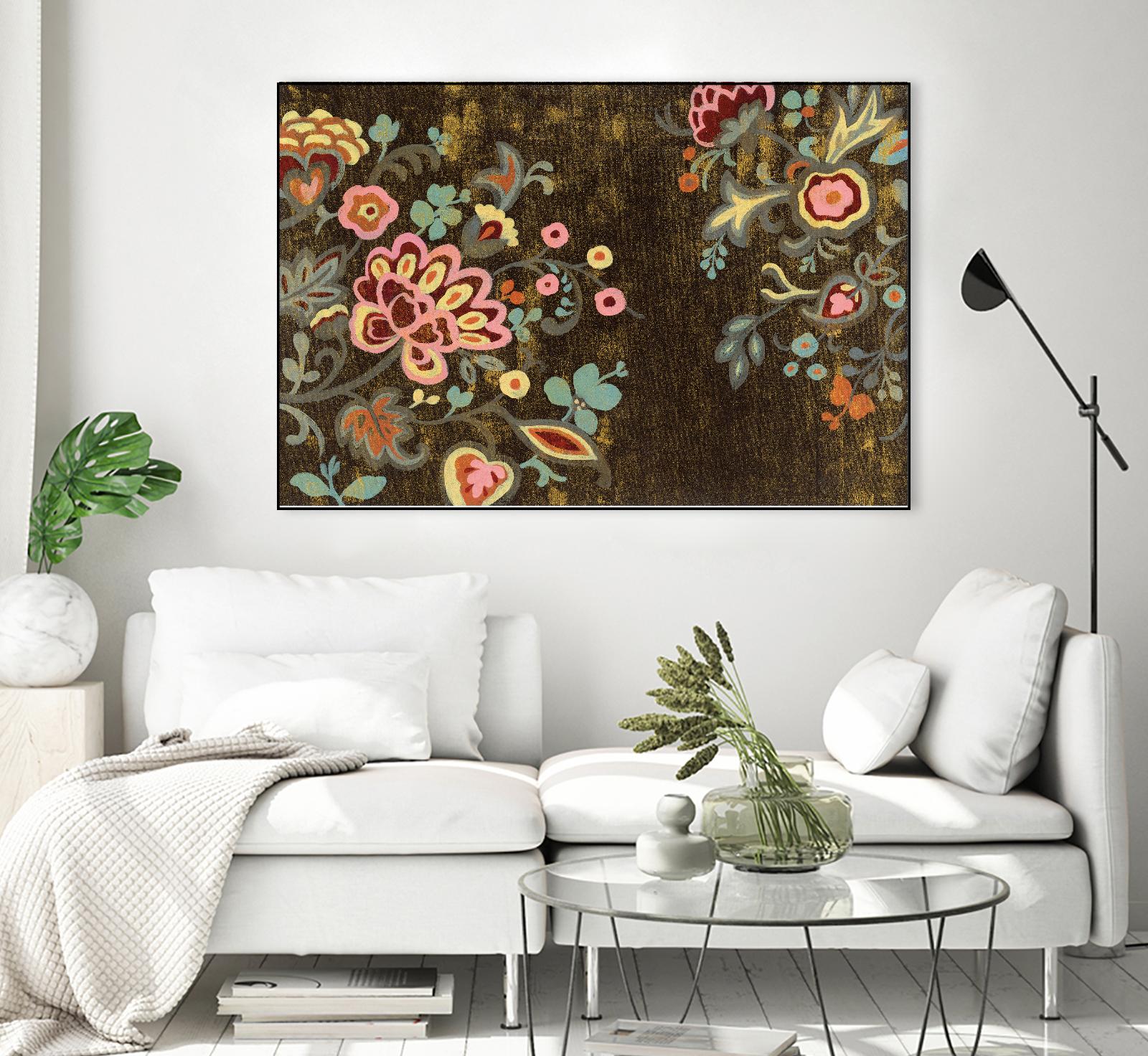 Decorative Paisley by Silvia Vassileva on GIANT ART - pink floral
