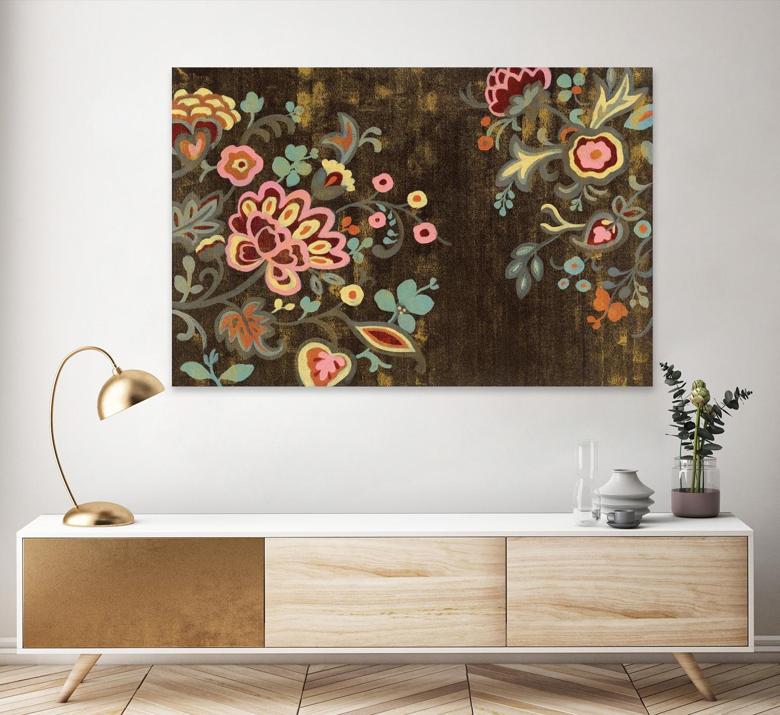 Decorative Paisley by Silvia Vassileva on GIANT ART - pink floral