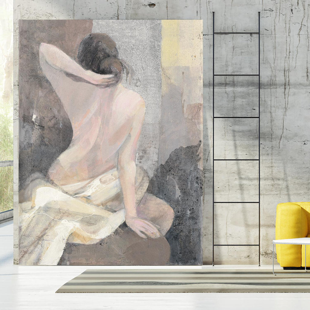 Après le bain I par Albena Hristova sur GIANT ART - beige hommes et femmes