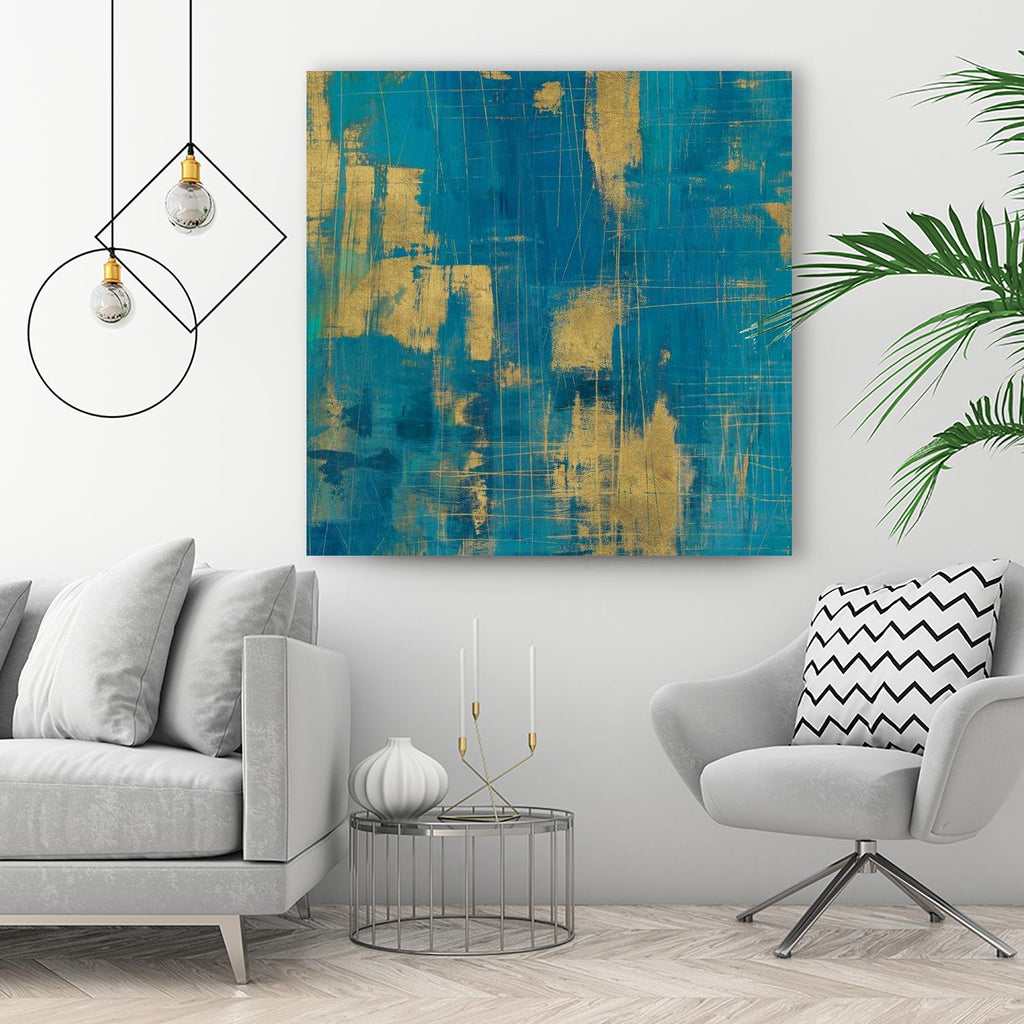 Northern Lights Crop by Melissa Averinos on GIANT ART - yellow abstract