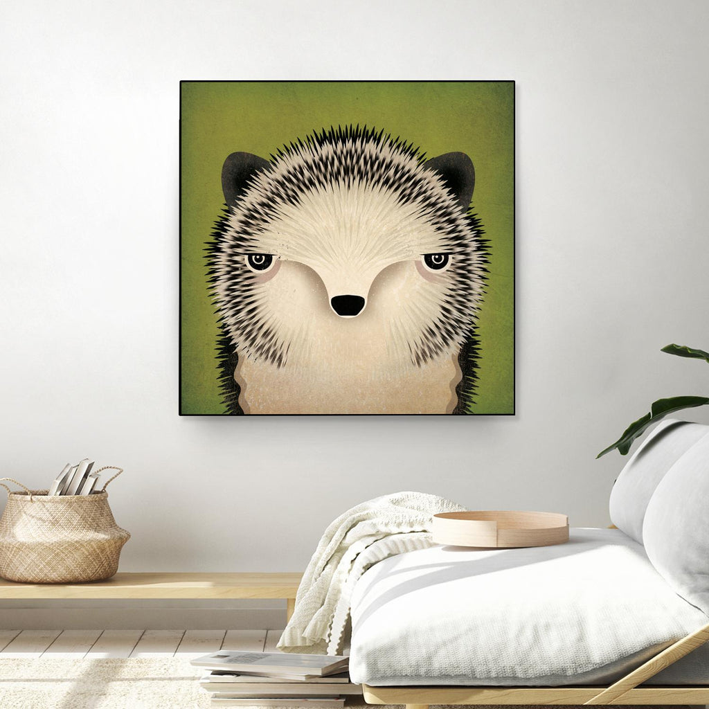 Baby Hedgehog de Ryan Fowler sur GIANT ART - animaux beiges