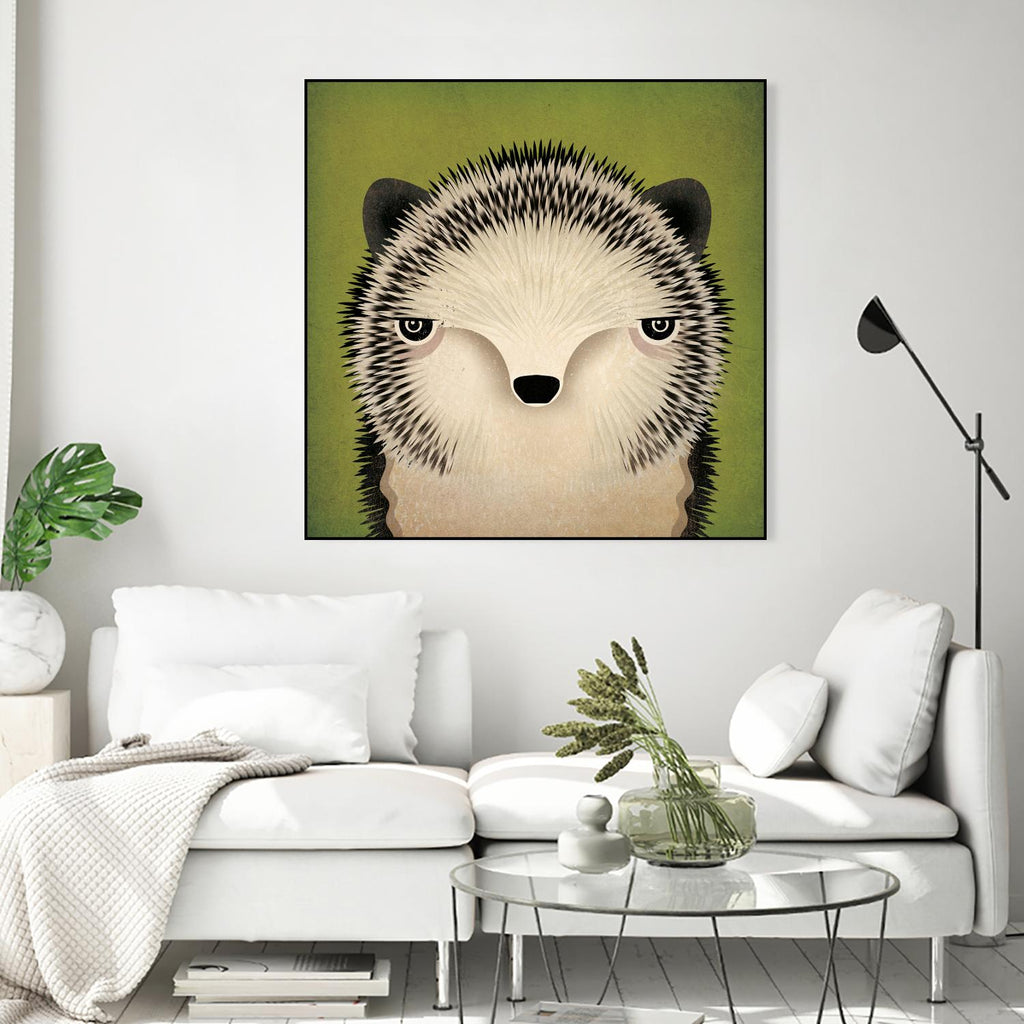 Baby Hedgehog by Ryan Fowler on GIANT ART - beige animals