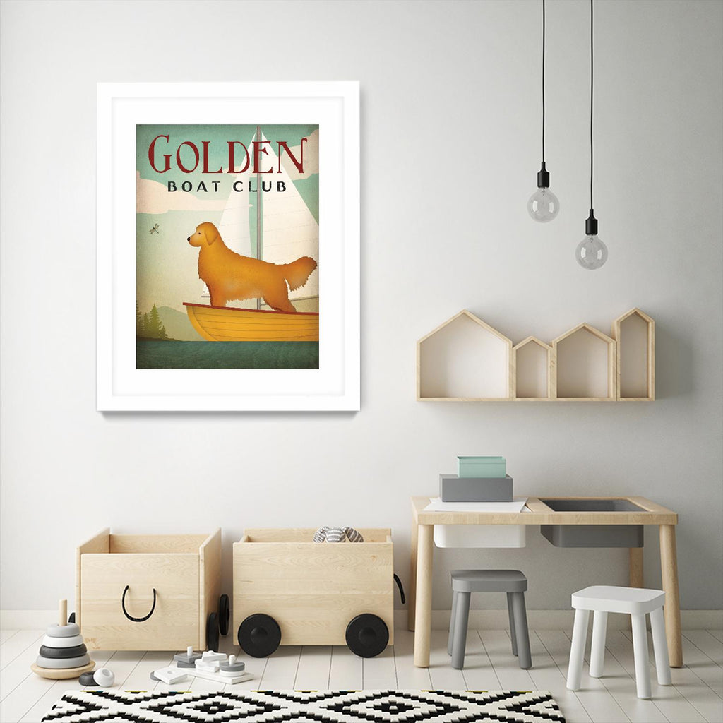Golden Sail by Ryan Fowler on GIANT ART - beige typography