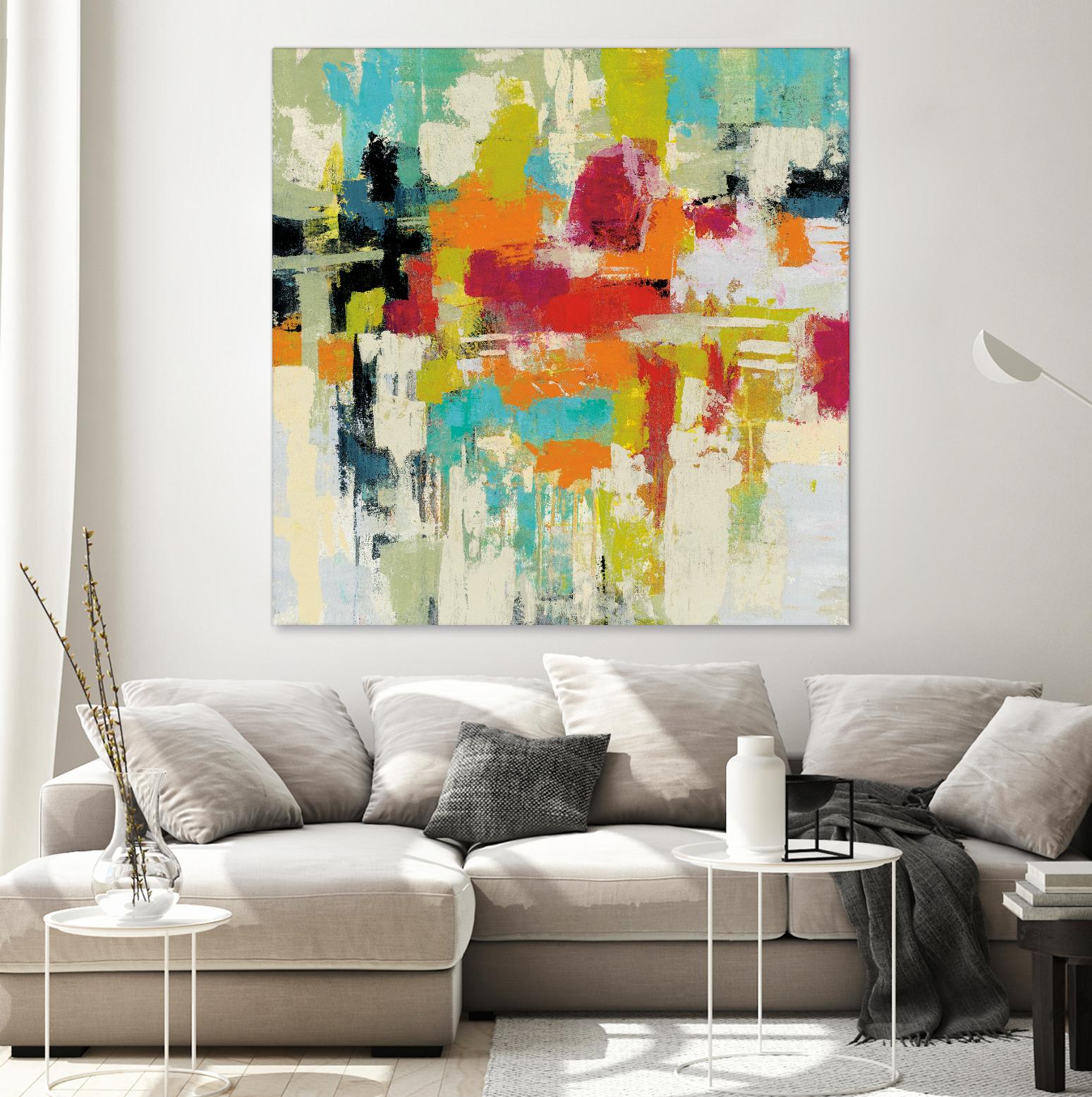 Summer Silk Road by Silvia Vassileva on GIANT ART - green abstract