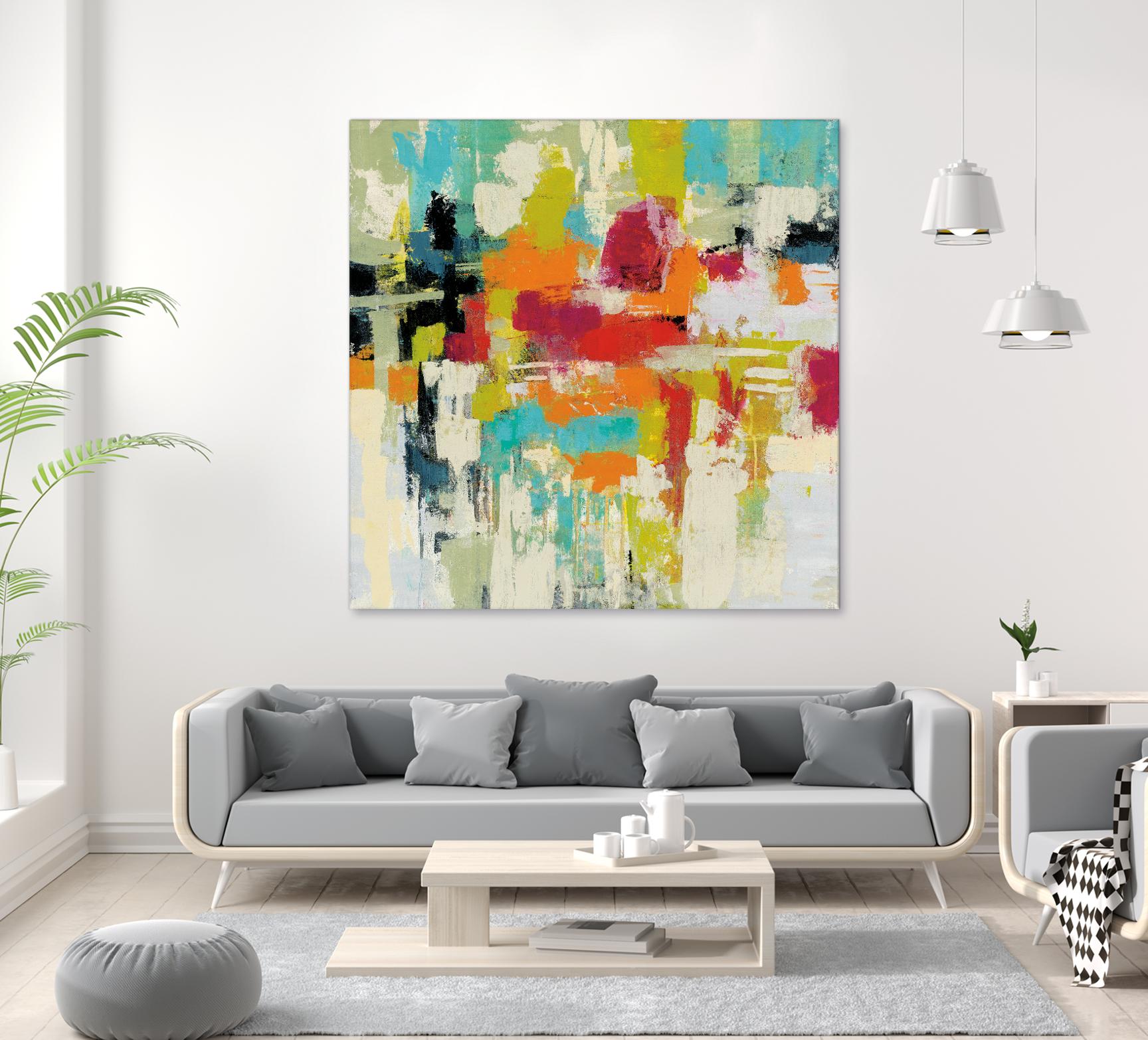 Summer Silk Road by Silvia Vassileva on GIANT ART - green abstract