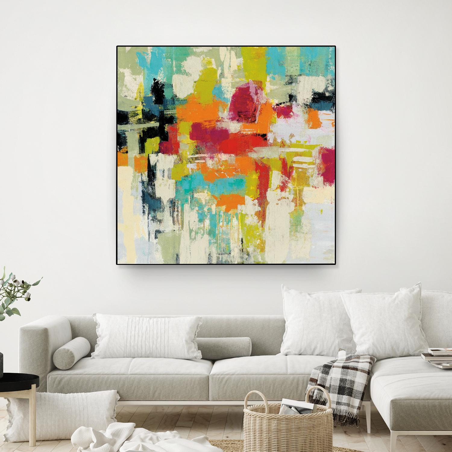 Summer Silk Road by Silvia Vassileva on GIANT ART - green abstract