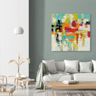 Summer Silk Road by Silvia Vassileva on GIANT ART - green abstract