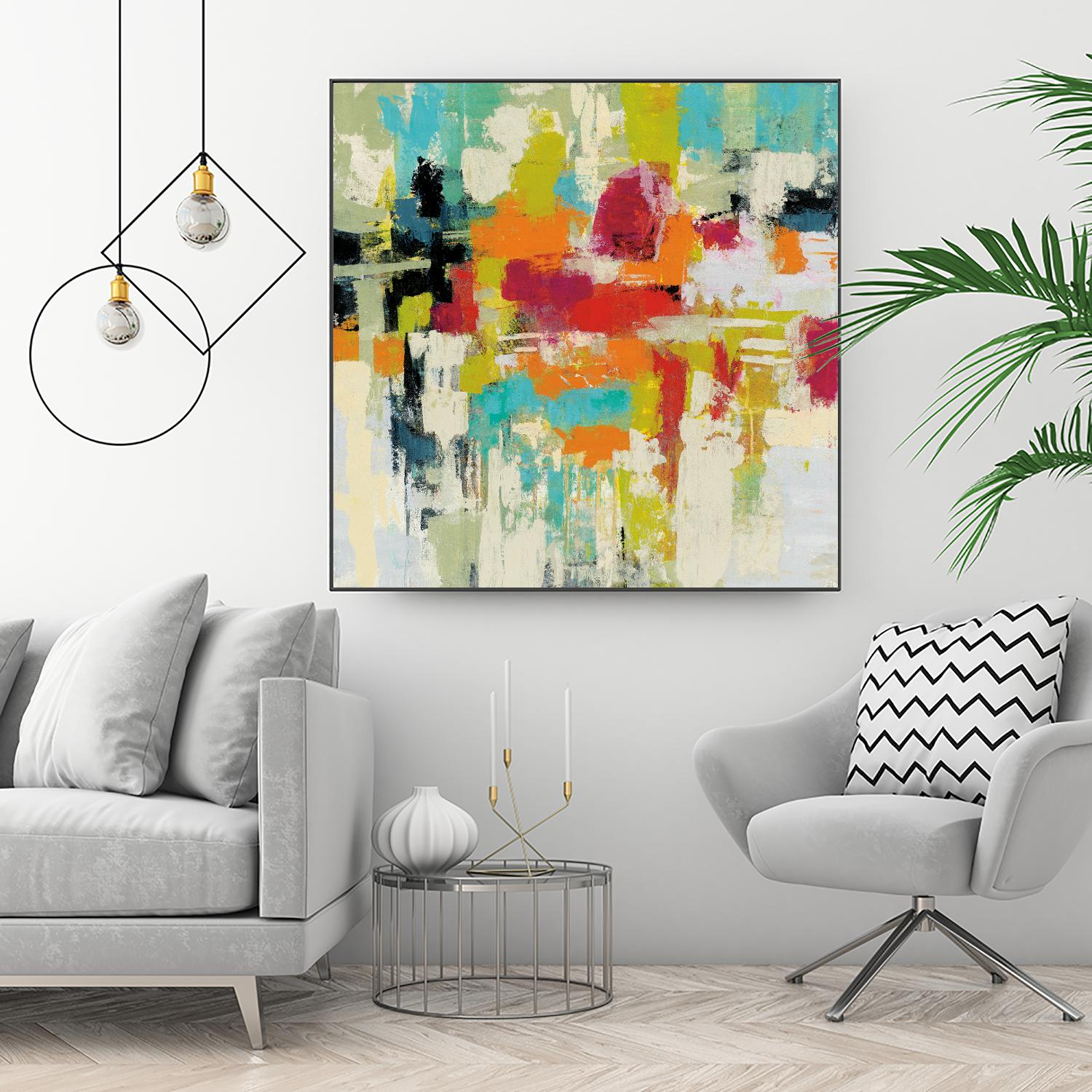 Summer Silk Road by Silvia Vassileva on GIANT ART - green abstract