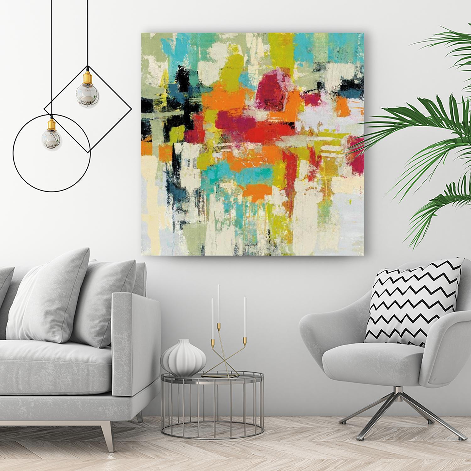 Summer Silk Road by Silvia Vassileva on GIANT ART - green abstract