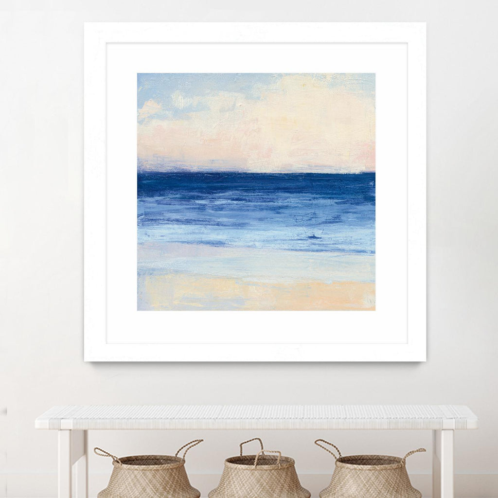 True Blue Ocean I by Julia Purinton on GIANT ART - white sea scene