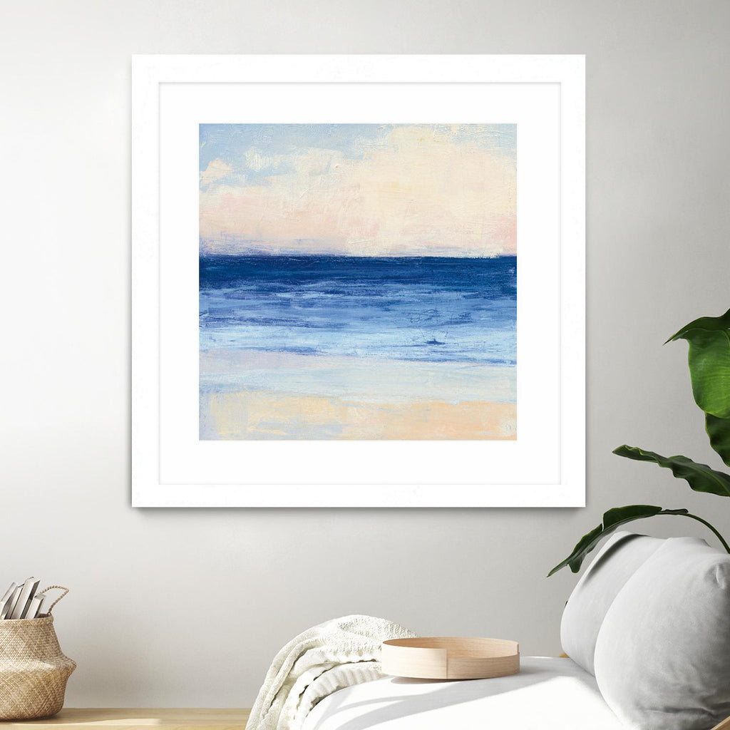True Blue Ocean I by Julia Purinton on GIANT ART - white sea scene