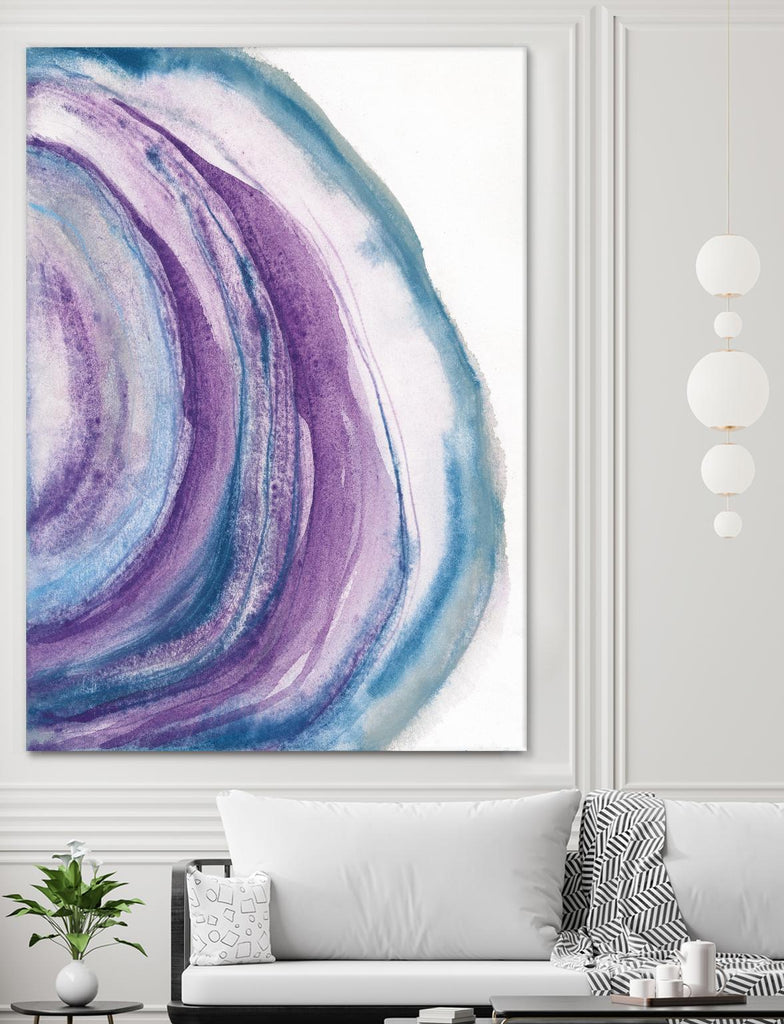 Watercolor Geode II by Chris Paschke on GIANT ART - blue abstract