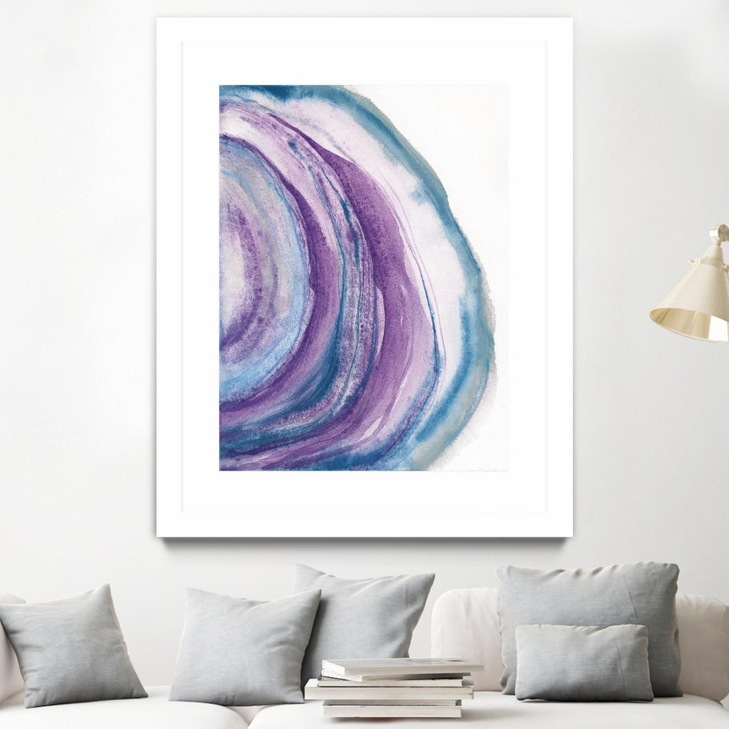 Watercolor Geode II by Chris Paschke on GIANT ART - blue abstract