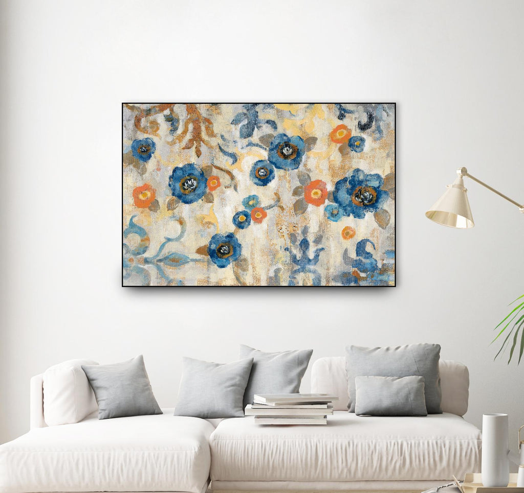 Flowers and Fragments by Silvia Vassileva on GIANT ART - orange floral