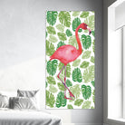 Tropical Flamingo I by Portfolio on GIANT ART - green tropical