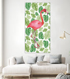 Tropical Flamingo I by Portfolio on GIANT ART - green tropical