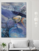 In the Stream II by Albena Hristova on GIANT ART - blue abstract