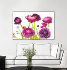 Spring Ranunculus III by Laura Marshall on GIANT ART - green floral