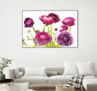 Spring Ranunculus III by Laura Marshall on GIANT ART - green floral