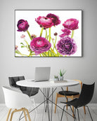 Spring Ranunculus III by Laura Marshall on GIANT ART - green floral