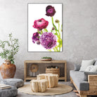 Spring Ranunculus VI by Laura Marshall on GIANT ART - green floral
