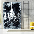 Chandelier Black and White by Kent Youngstrom on GIANT ART - grey interior