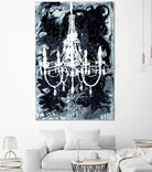 Chandelier Black and White by Kent Youngstrom on GIANT ART - grey interior