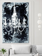 Chandelier Black and White by Kent Youngstrom on GIANT ART - grey interior