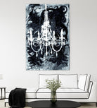 Chandelier Black and White by Kent Youngstrom on GIANT ART - grey interior