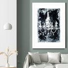 Chandelier Black and White by Kent Youngstrom on GIANT ART - grey interior
