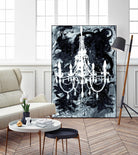 Chandelier Black and White by Kent Youngstrom on GIANT ART - grey interior