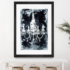 Chandelier Black and White by Kent Youngstrom on GIANT ART - grey interior