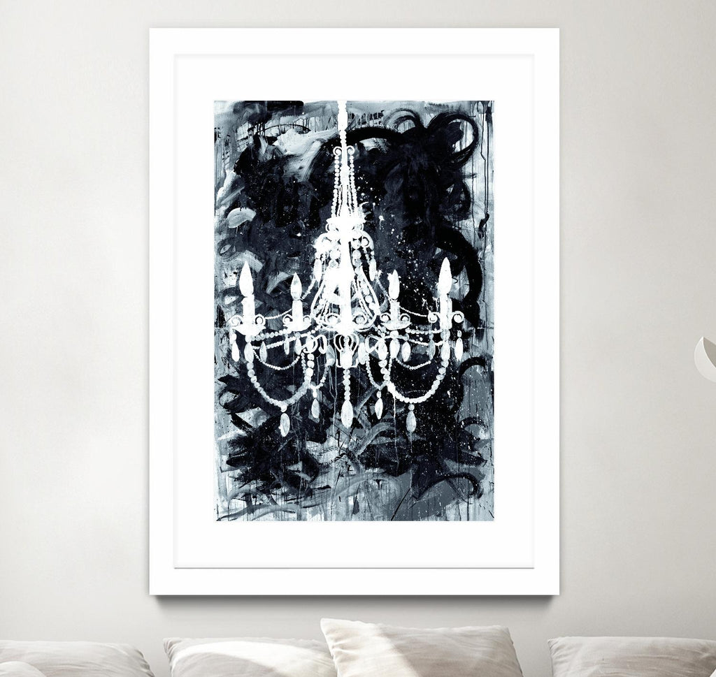 Chandelier Black and White by Kent Youngstrom on GIANT ART - grey interior