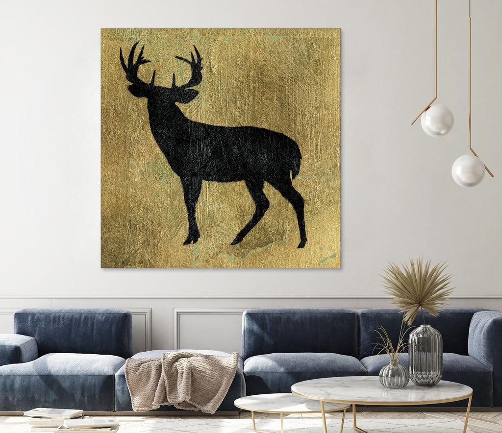 Golden Lodge I by James Wiens on GIANT ART - black animals