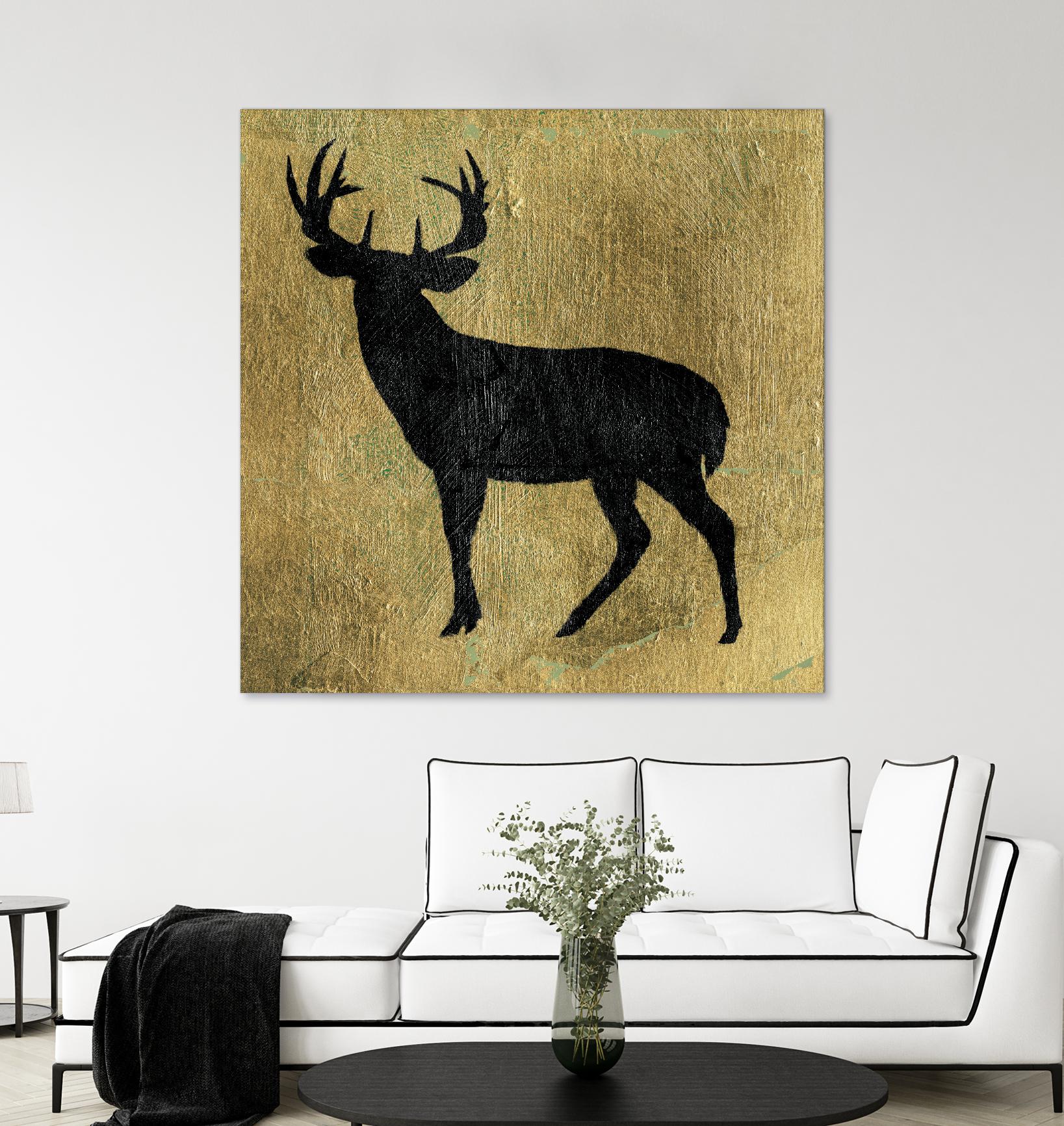 Golden Lodge I by James Wiens on GIANT ART - black animals