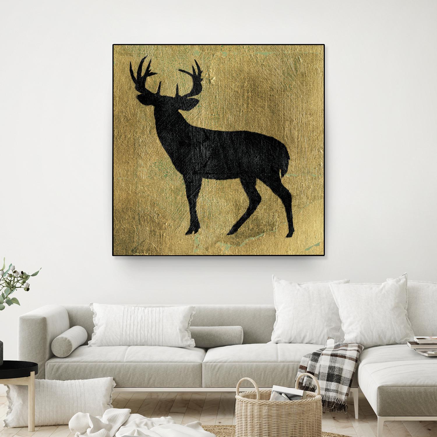 Golden Lodge I by James Wiens on GIANT ART - black animals